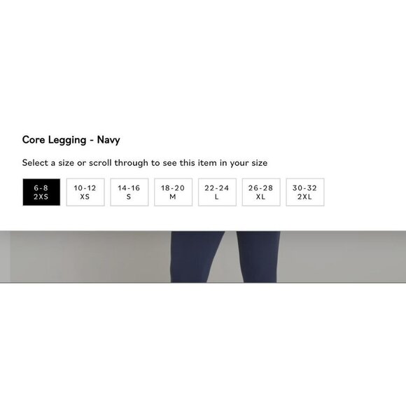 Outdoor Voices Super High-waist Navy Blue Core Leggings Sz US 10/12 - Picture 9 of 9